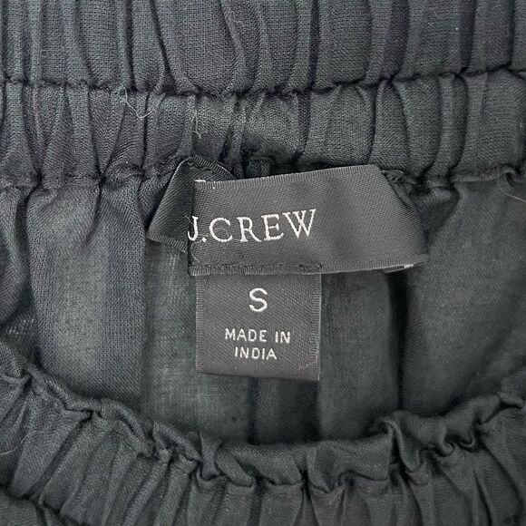 J. Crew Cotton Voile Side Tie Beach Swim Cover Up Skirt in Black - Picture 7 of 12